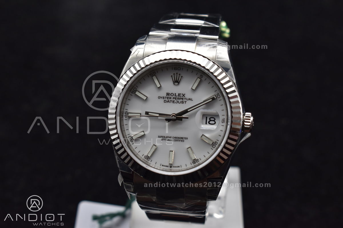 DateJust 41 126334 904L SS VSF 1:1 Best Edition White Dial on Oyster Bracelet VS3235